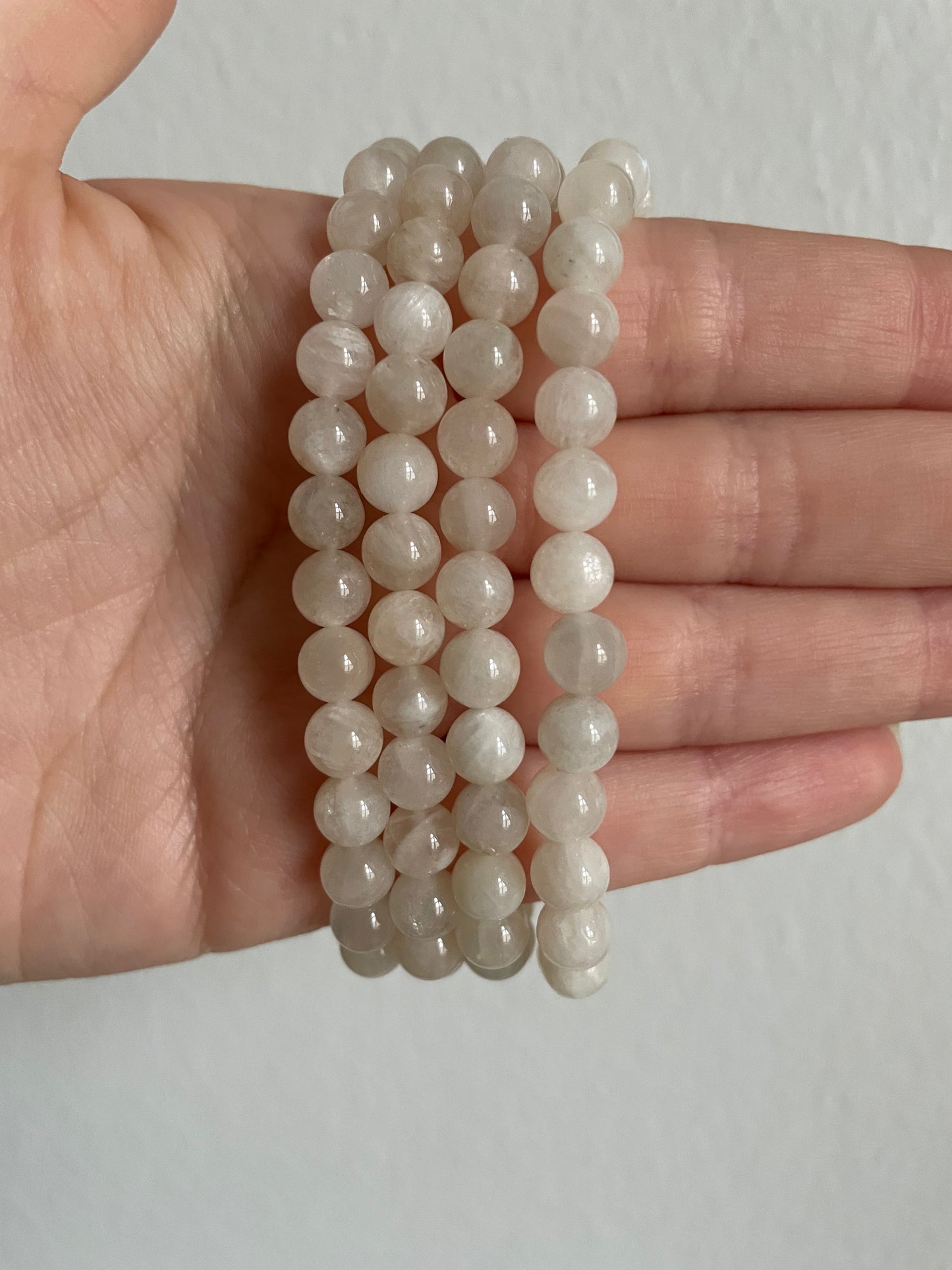 Moonstone Beaded Bracelet