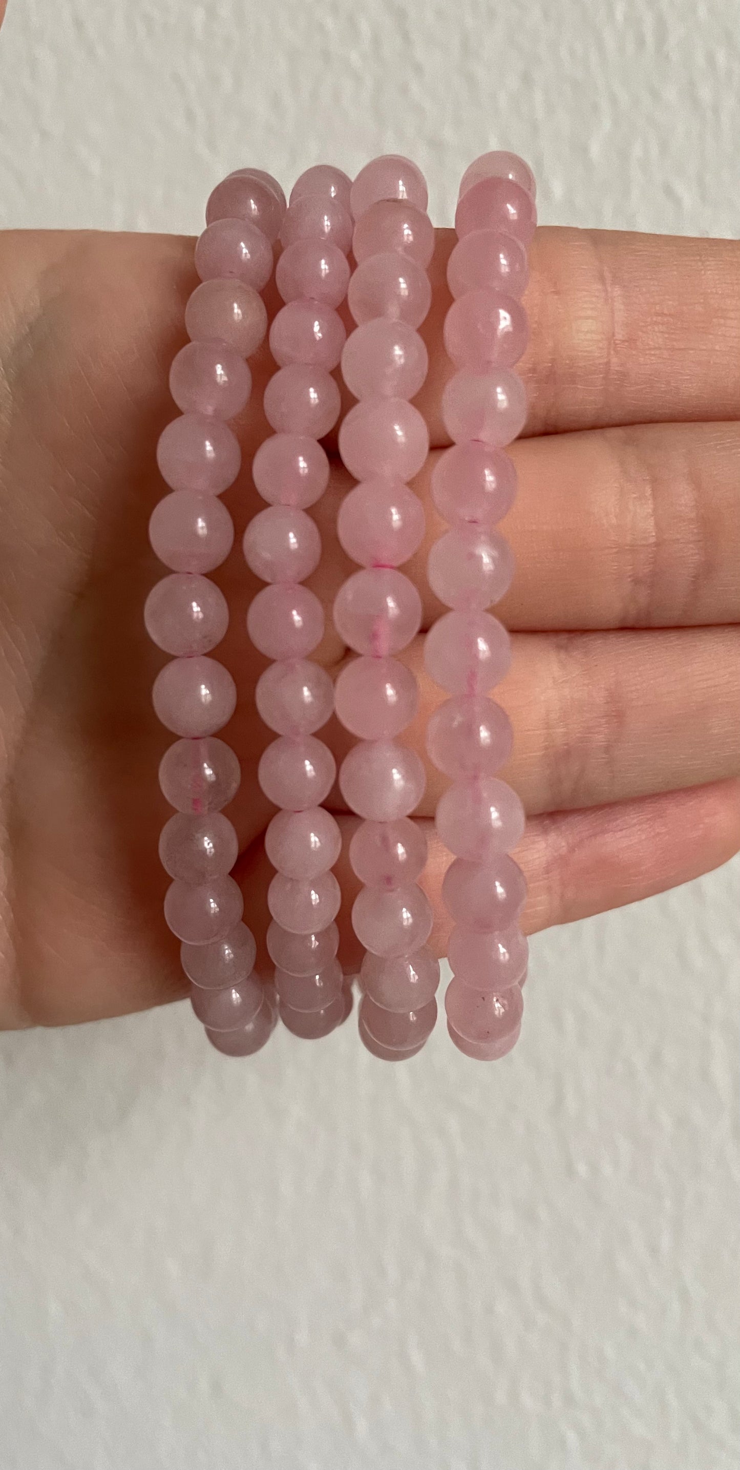 Rose Quartz Beaded Bracelet
